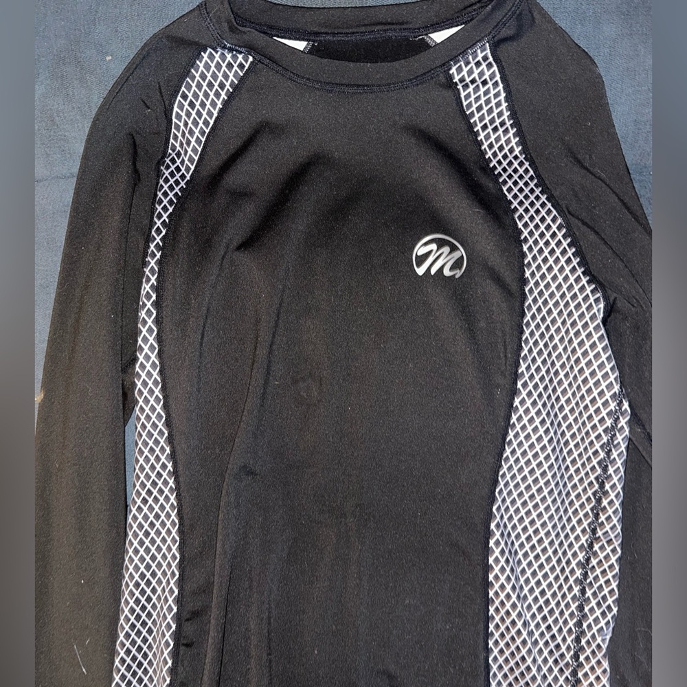 Black and White Long Sleeve Top